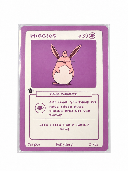 Wiggles Weird PokeDerp card 21/38 on white background